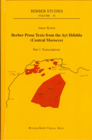 Berber Prose Texts from the Ayt Hdiddu ( Cover)