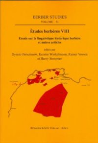 Études berbères VIII – Essais sur la linguistique historique berbère et autres articles (Cover)