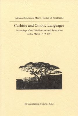 Cushitic and Omotic Languages (Cover)