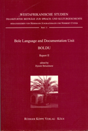 Bole Language and Documentation Unit (Cover)