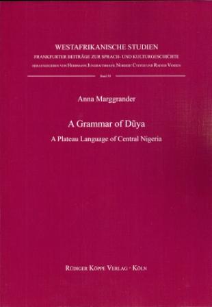 A Grammar of Dũya (Cover)