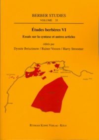 Études berbères VI – Essais sur la syntaxe et autres articles (Cover)