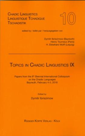 Topics in Chadic Linguistics IX (Cover)