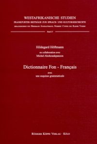 Dictionnaire Fon–Français (Cover)