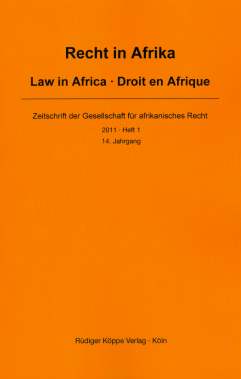 Recht in Afrika · Law in Africa · Droit en Afrique (Cover)